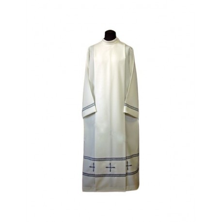 Sacerdote alba gris murel + cruces