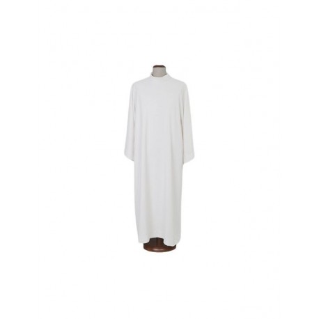 Alb de sacerdote mezcla de lino, corte recto (35)