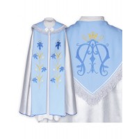 Capa litúrgica mariana bordada (3)