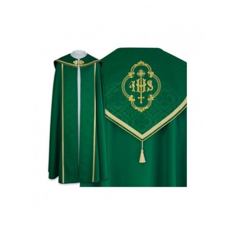 Capa gótica con motivo IHS - tejido elástico de algodón (22)