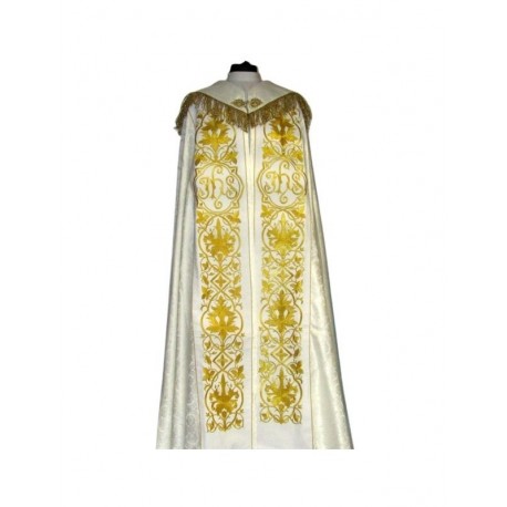 Capa bordada - IHS blanco - roseta (1)