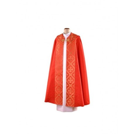 Damasco bordado con capa roja (59)