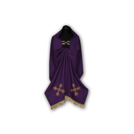 Velo bordado morado