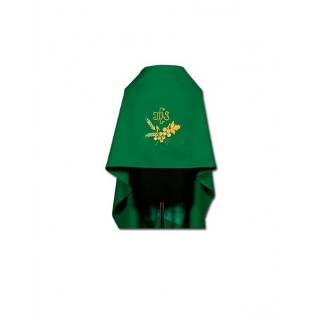 Velo bordado verde IHS