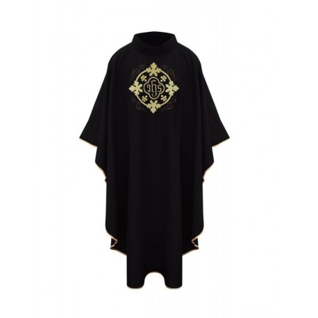 Casulla con el símbolo IHS - negro
