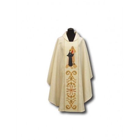 Casulla de Santa Faustina y Jesús Misericordioso