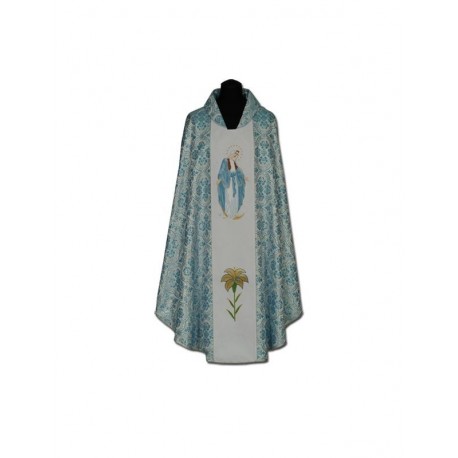 Casulla bordada con MB Inmaculada