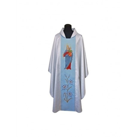 Casulla bordada Madre de Dios (2)
