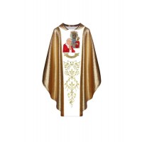 Casulla con la imagen de Juan Pablo II y MB Czestochowa