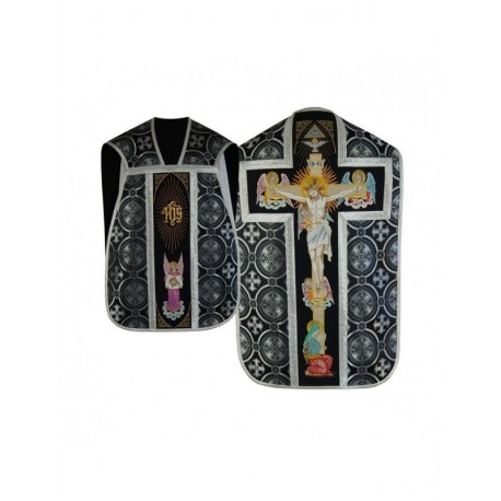 Casulla romana bordada - Cristo en la cruz (19)