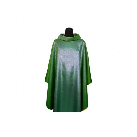 Casulla verde lisa, brillante (6)