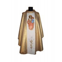 Casulla bordada con la imagen de San José (13)