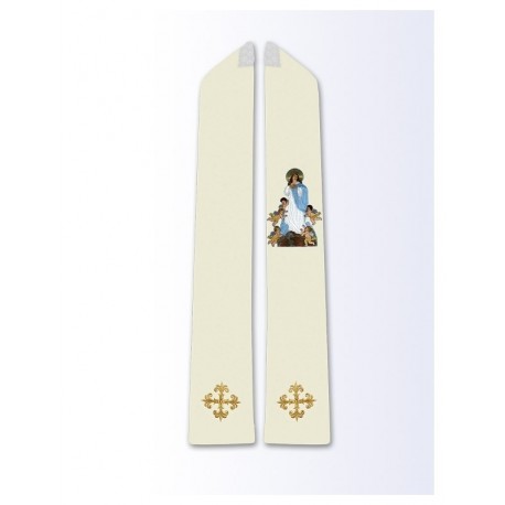 Estola con la imagen de la Asunción de la Virgen María