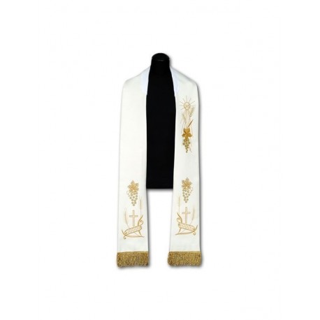 Estola de sacerdote bordada con IHS (95)