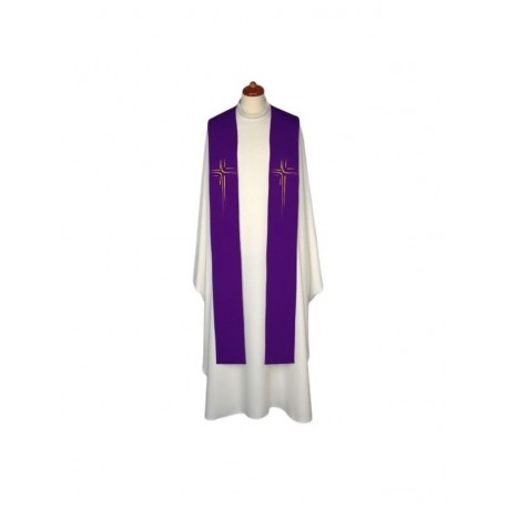 Estola bordada para concelebración - colores litúrgicos (2)