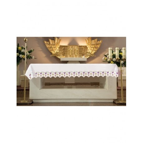 Mantel bordado cáliz uva (156)