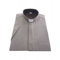 Camisa de clérigo - beige 70% algodón