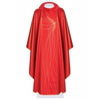 Casulla con el símbolo del Espíritu Santo - roja (H65)