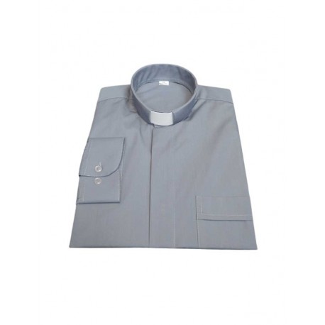 Camisa de sacerdote, elan-algodón