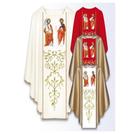 Casulla con la imagen de San Pedro y San Pablo