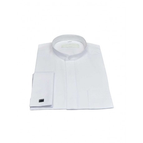 Camisa blanca bajo la sotana - cuello alto pequeño